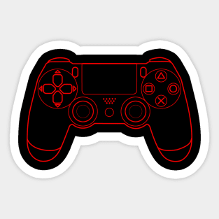 Ps4 Controller Wireframe Sticker